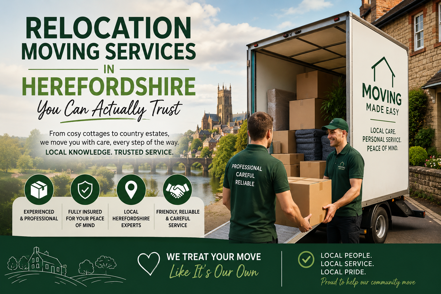 Relocation Moving Services in Herefordshire